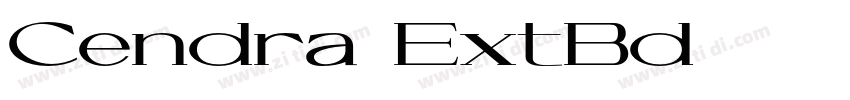 Cendra ExtBd字体转换